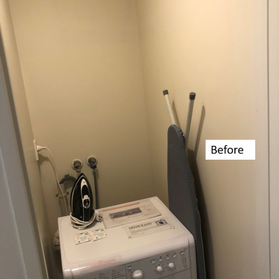 apartment laundry renovation before image